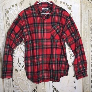 Magellan Outdoors Red Plaid Men's Dress Shirt